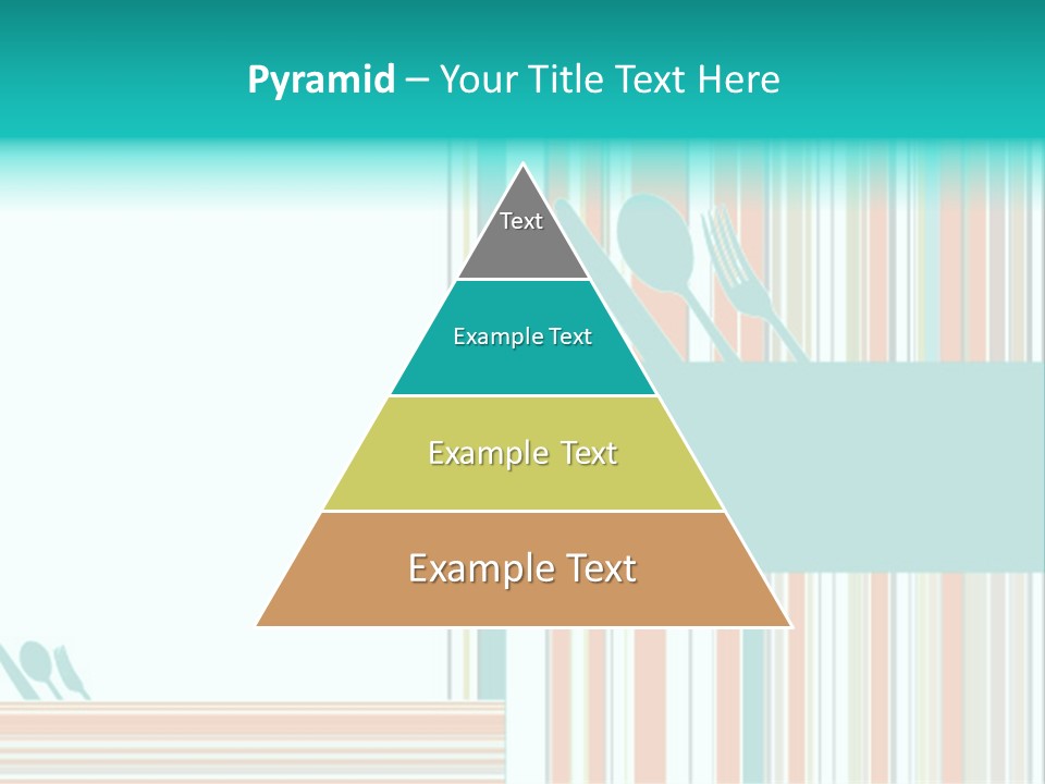 Tag Fork Blue PowerPoint Template