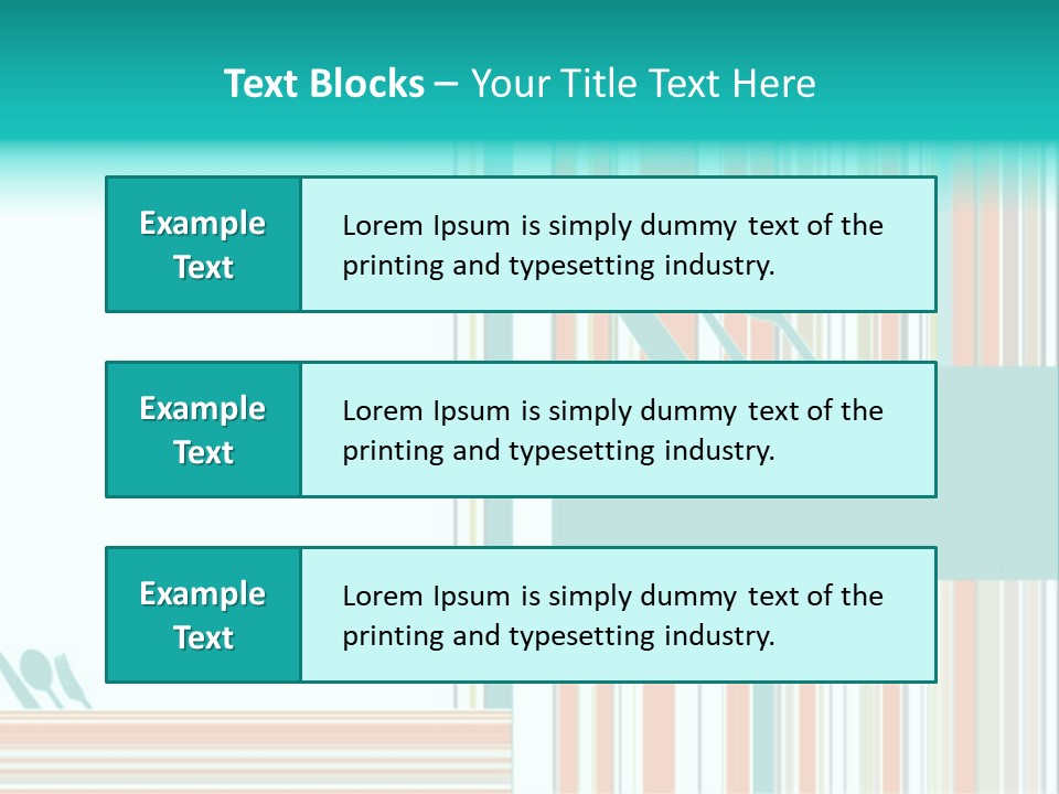Tag Fork Blue PowerPoint Template