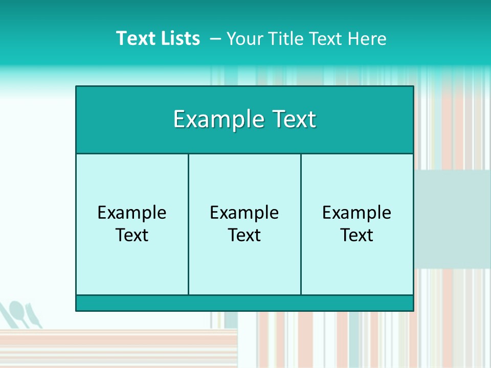 Tag Fork Blue PowerPoint Template