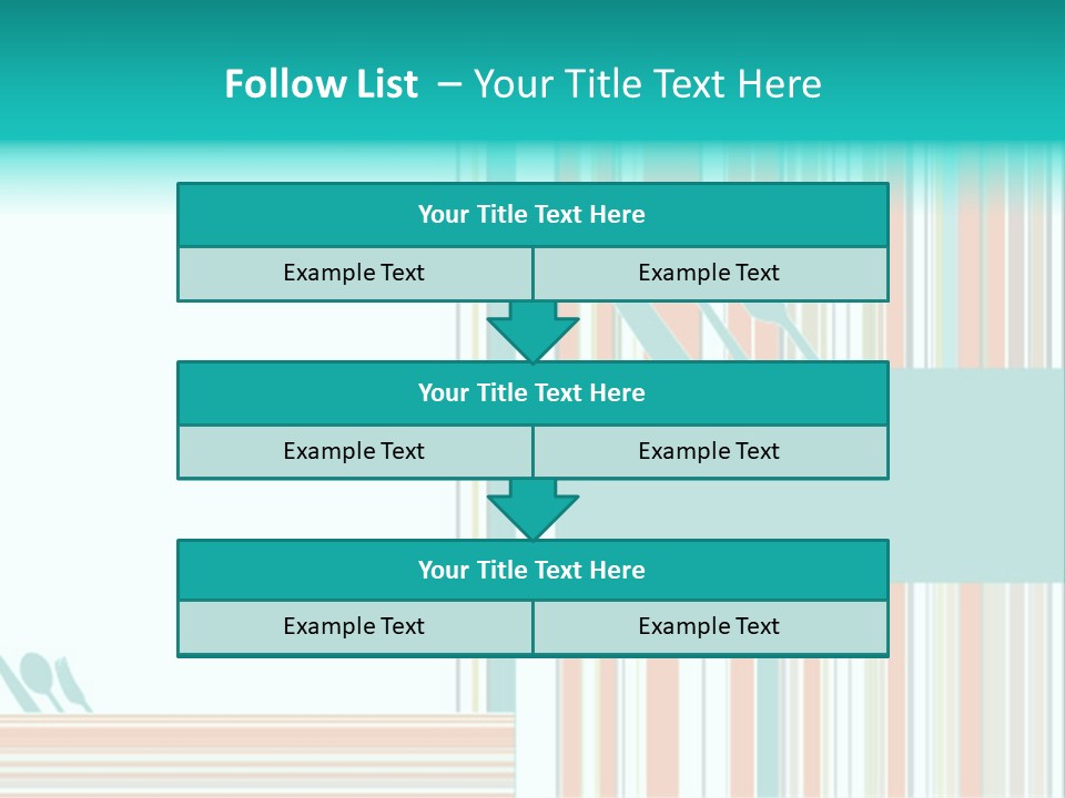 Tag Fork Blue PowerPoint Template