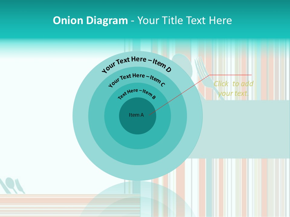 Tag Fork Blue PowerPoint Template