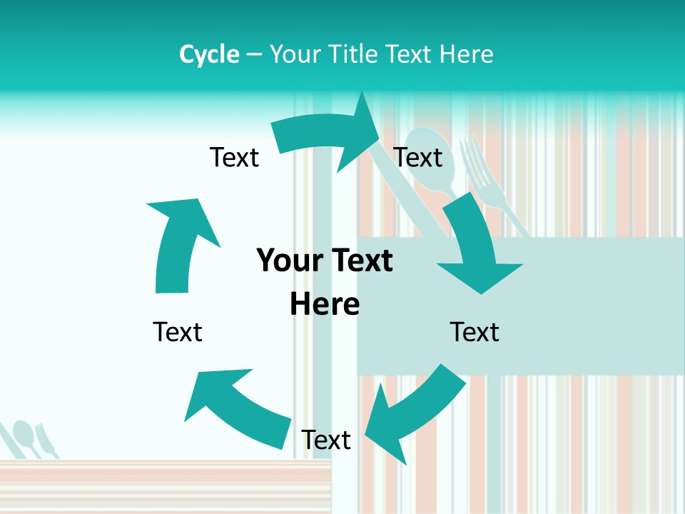 Tag Fork Blue PowerPoint Template