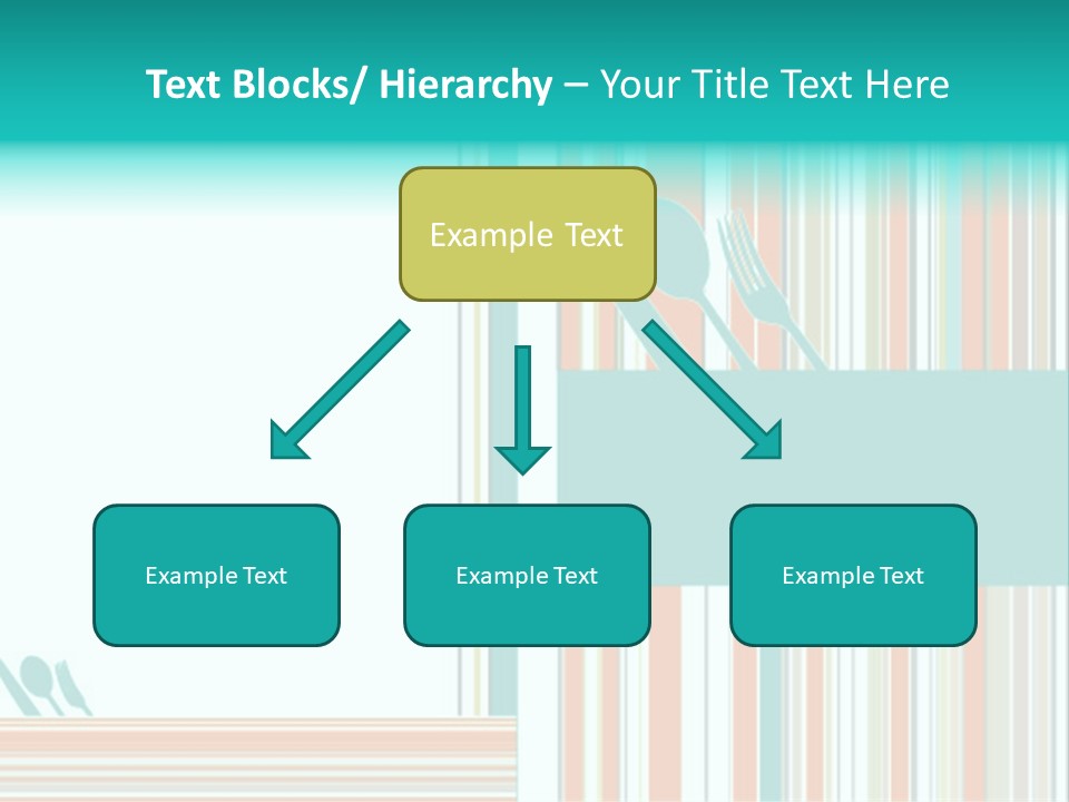Tag Fork Blue PowerPoint Template