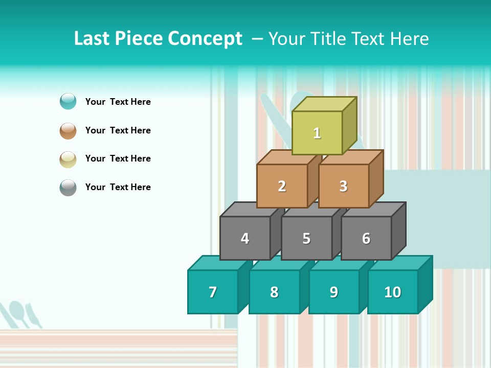 Tag Fork Blue PowerPoint Template