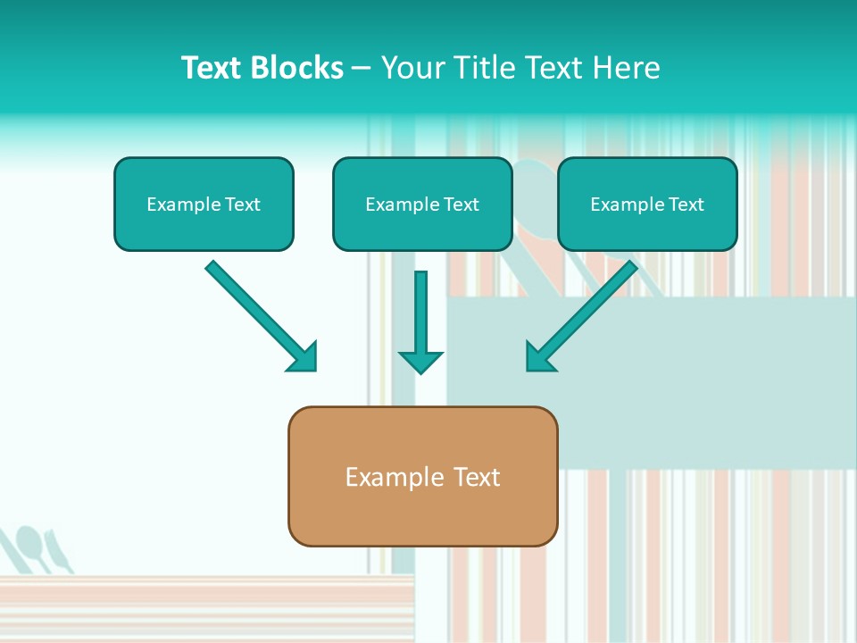 Tag Fork Blue PowerPoint Template
