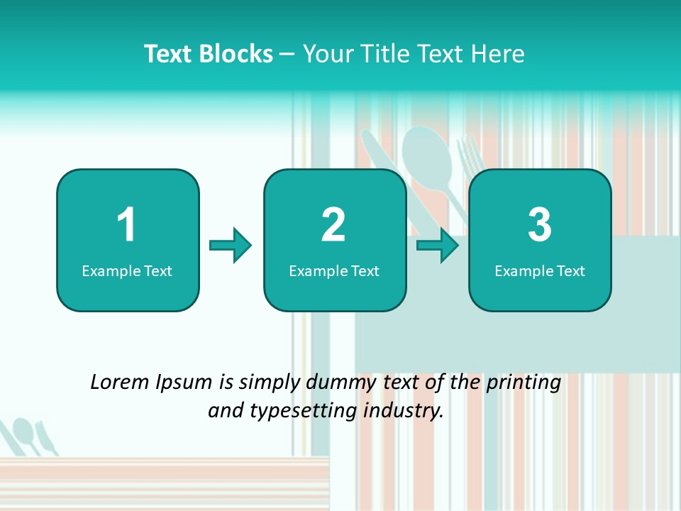 Tag Fork Blue PowerPoint Template