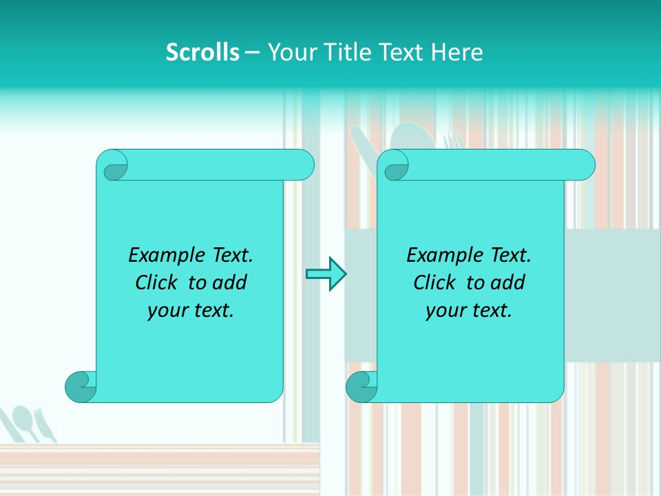 Tag Fork Blue PowerPoint Template