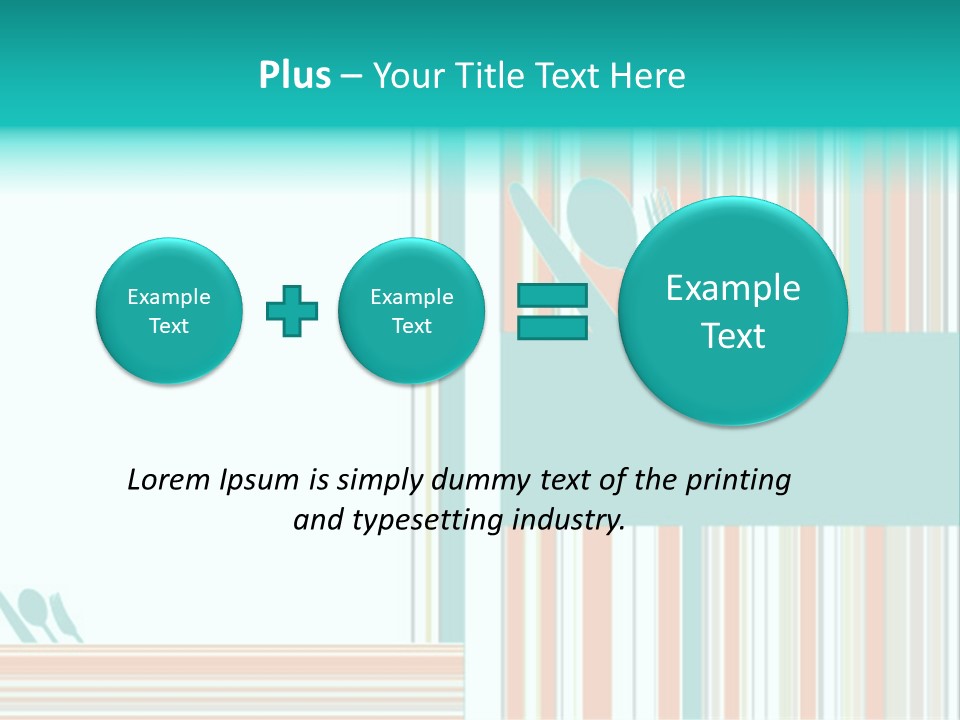 Tag Fork Blue PowerPoint Template