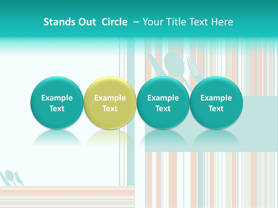 Tag Fork Blue PowerPoint Template