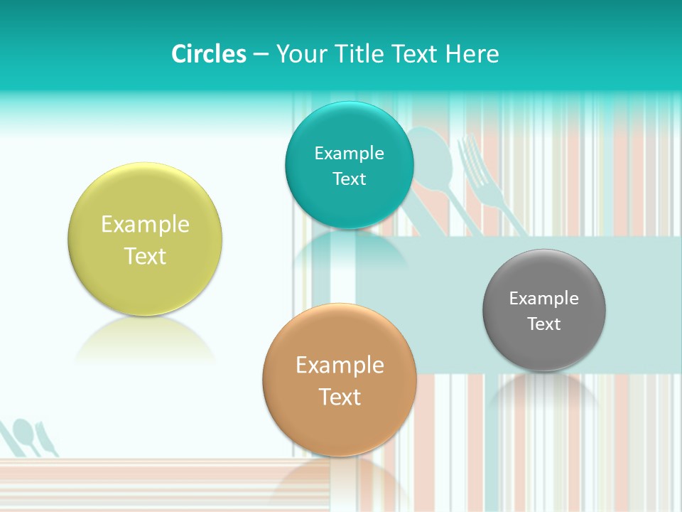 Tag Fork Blue PowerPoint Template