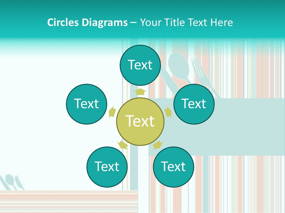 Tag Fork Blue PowerPoint Template