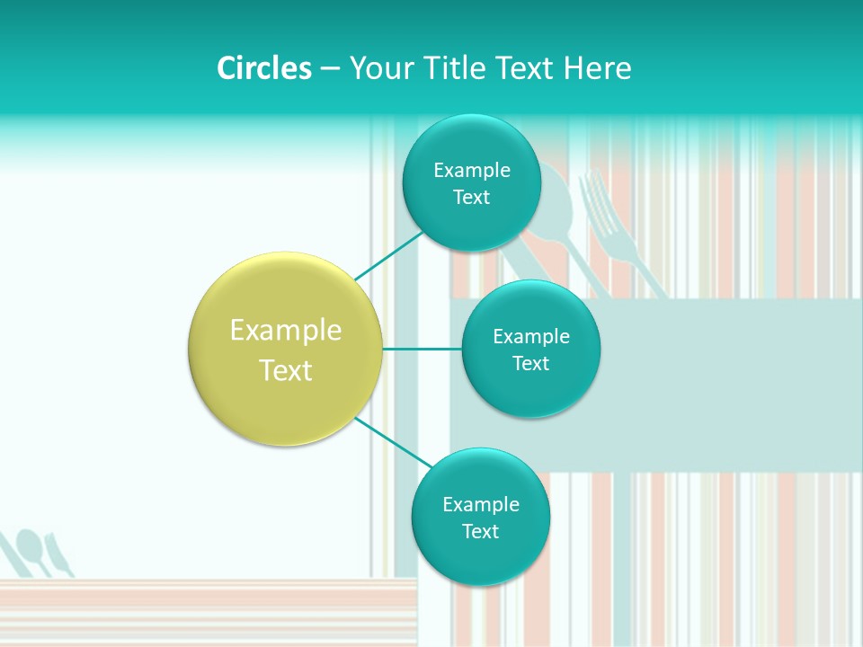 Tag Fork Blue PowerPoint Template