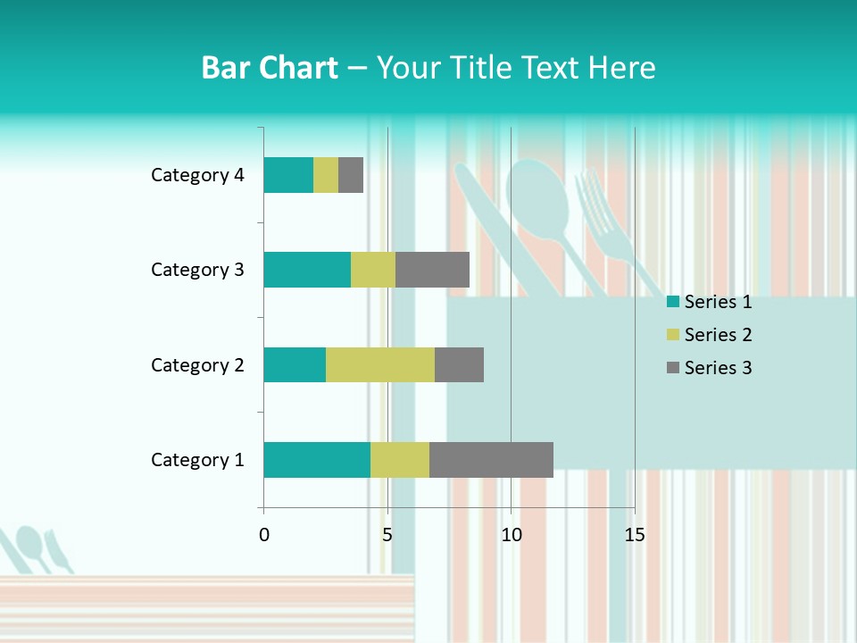 Tag Fork Blue PowerPoint Template