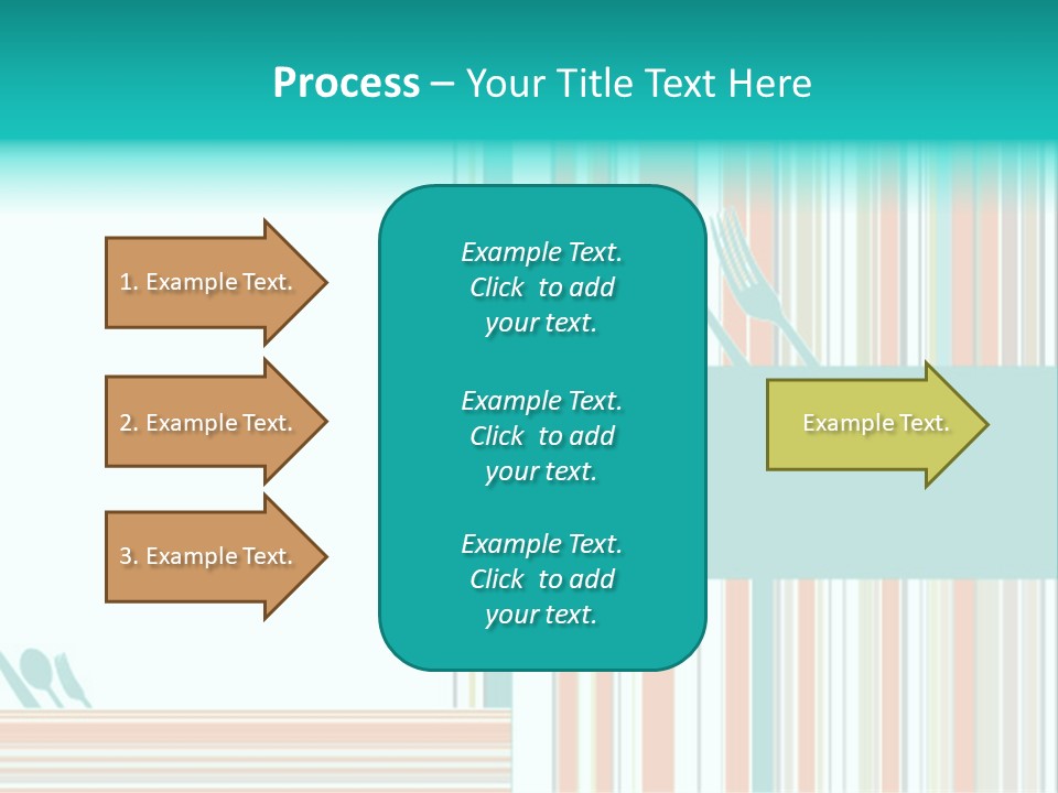 Tag Fork Blue PowerPoint Template