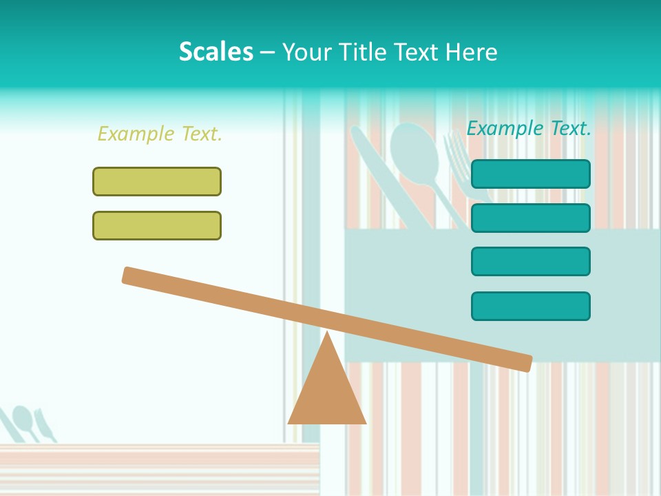 Tag Fork Blue PowerPoint Template