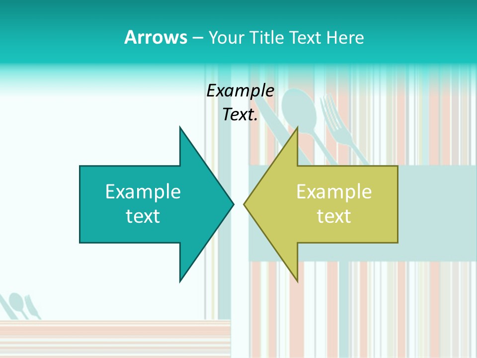 Tag Fork Blue PowerPoint Template