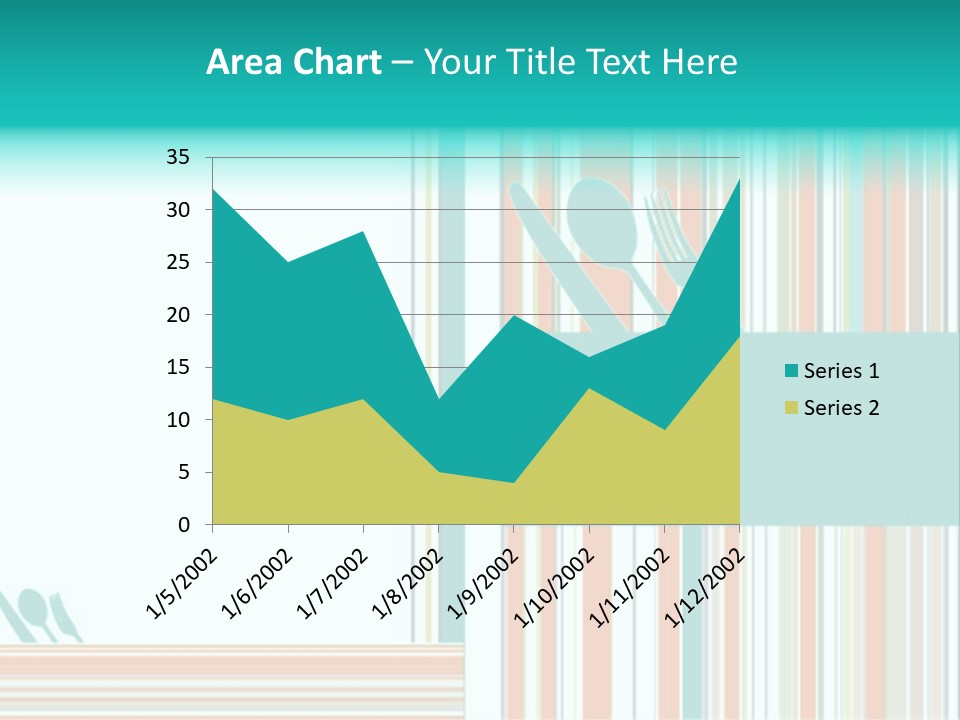 Tag Fork Blue PowerPoint Template