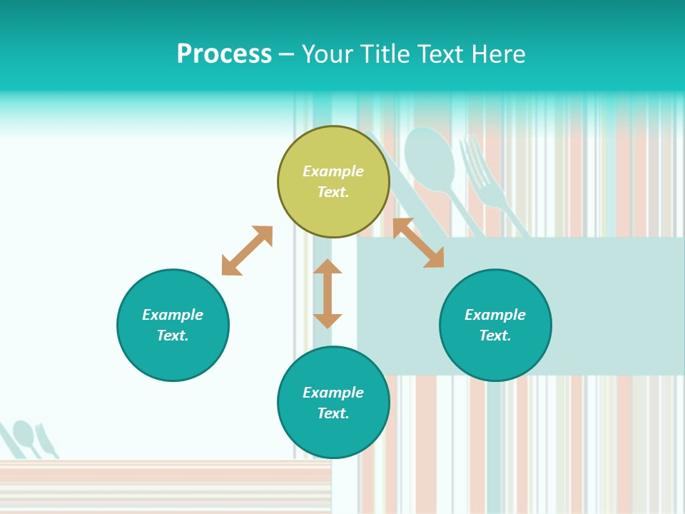 Tag Fork Blue PowerPoint Template