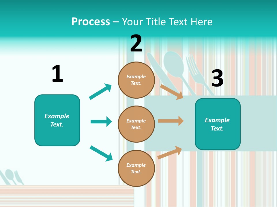 Tag Fork Blue PowerPoint Template