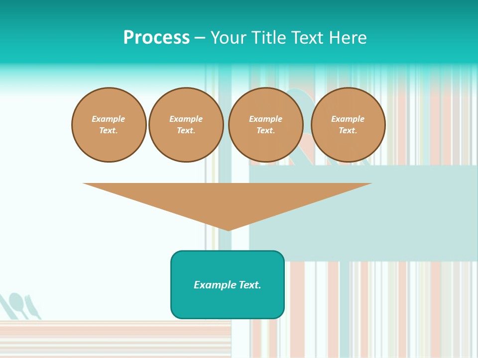 Tag Fork Blue PowerPoint Template