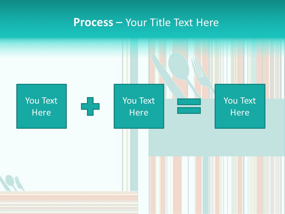 Tag Fork Blue PowerPoint Template