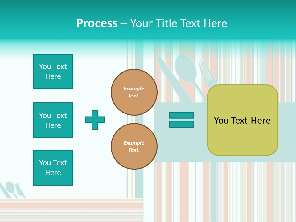 Tag Fork Blue PowerPoint Template