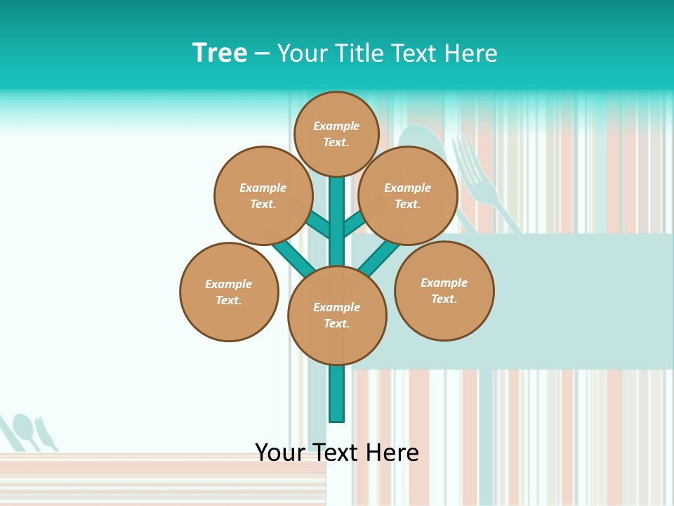 Tag Fork Blue PowerPoint Template