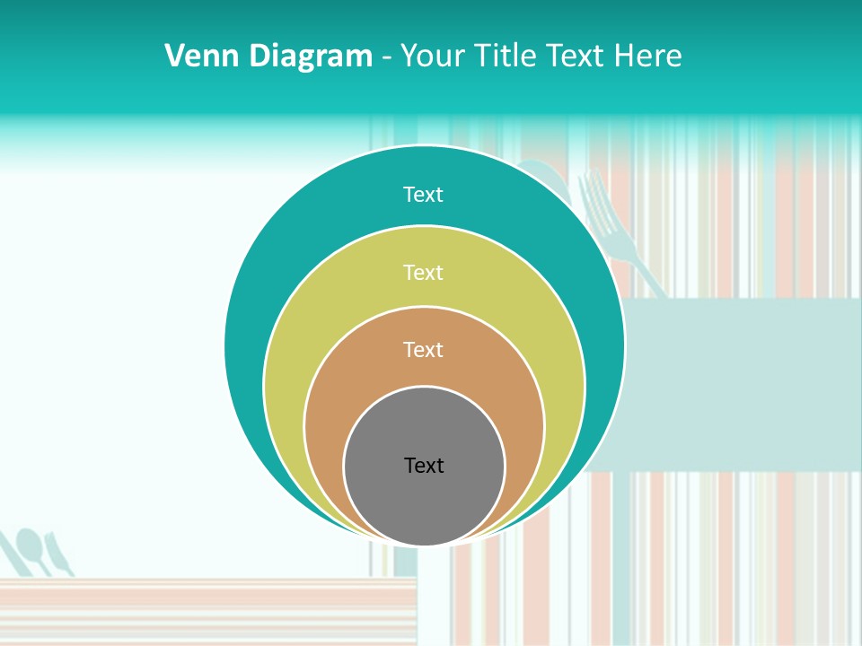 Tag Fork Blue PowerPoint Template