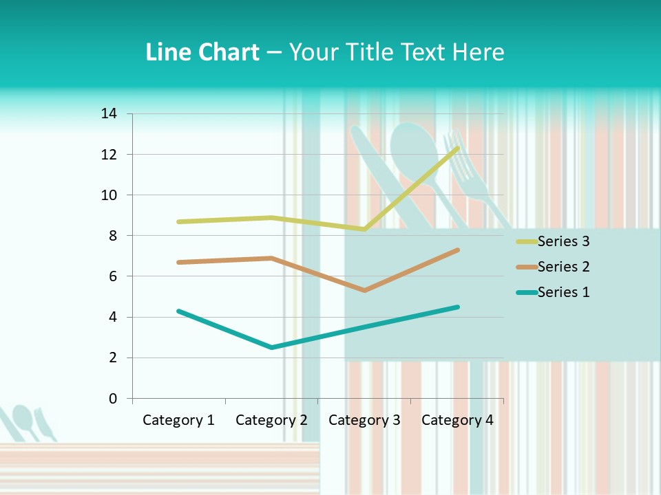 Tag Fork Blue PowerPoint Template