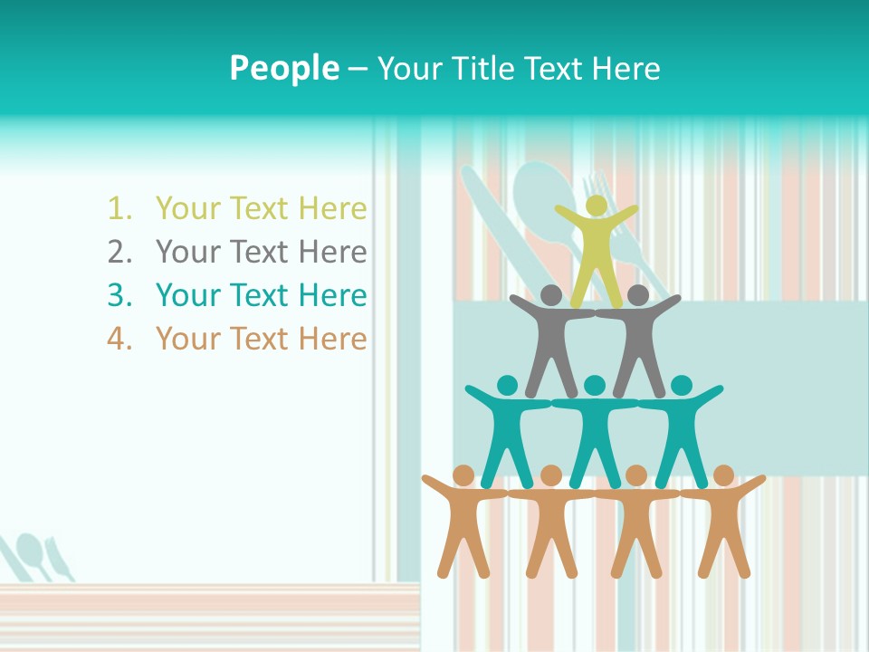 Tag Fork Blue PowerPoint Template