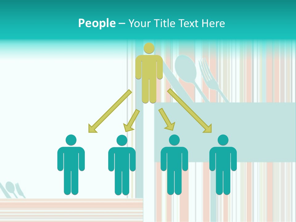 Tag Fork Blue PowerPoint Template