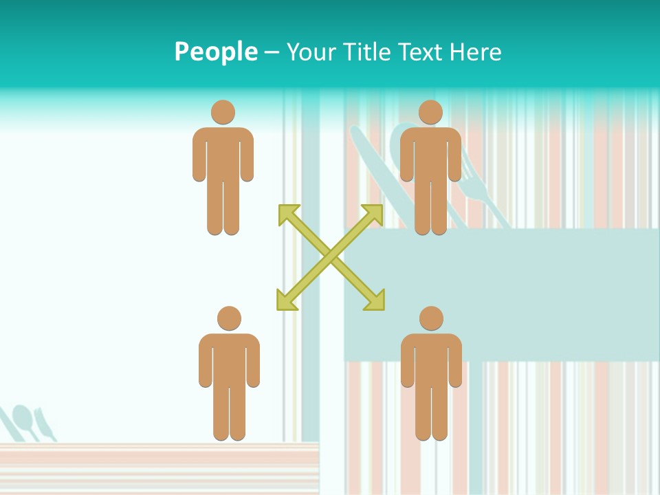 Tag Fork Blue PowerPoint Template