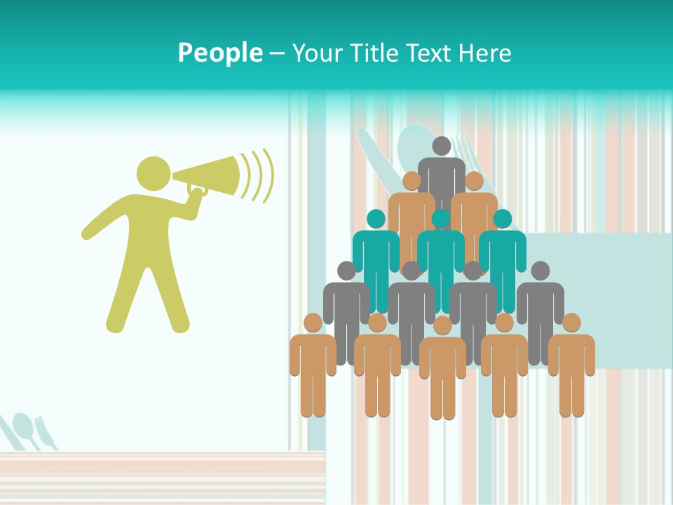 Tag Fork Blue PowerPoint Template