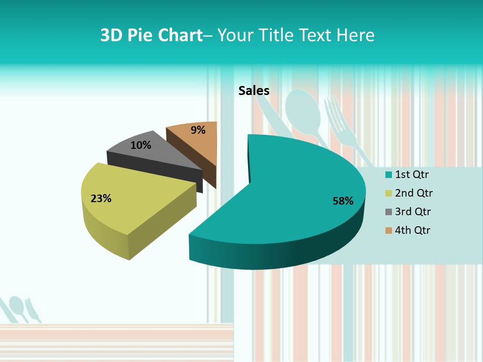 Tag Fork Blue PowerPoint Template