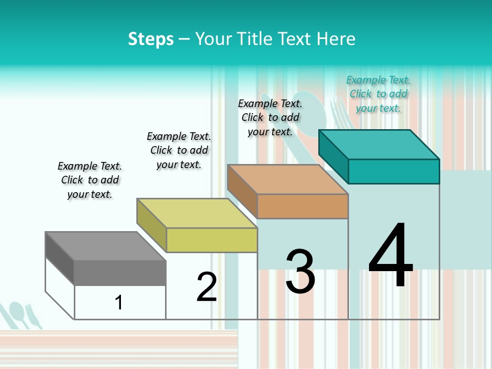 Tag Fork Blue PowerPoint Template