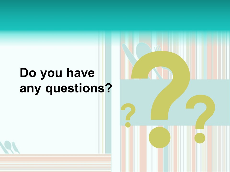 Tag Fork Blue PowerPoint Template