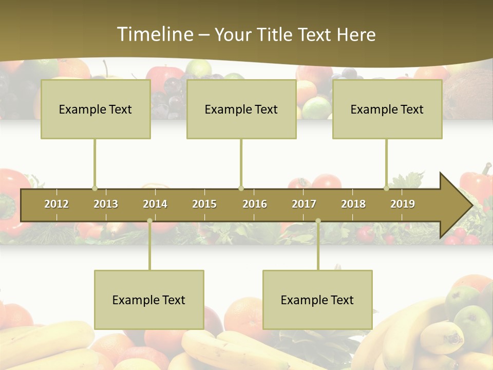 Tangerine Eating Lettuce PowerPoint Template