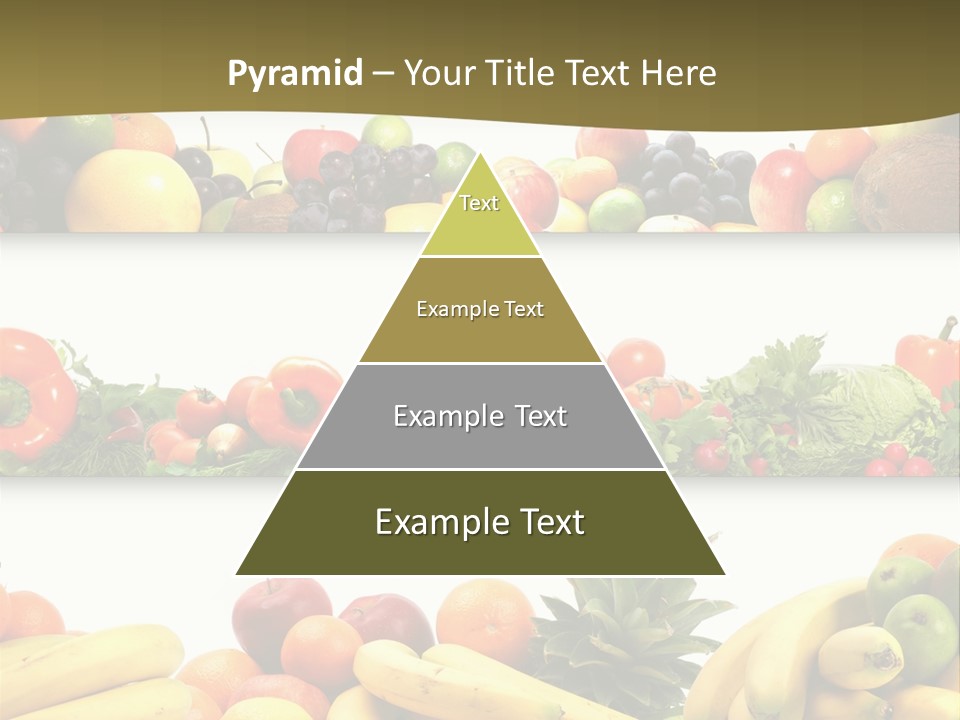 Tangerine Eating Lettuce PowerPoint Template