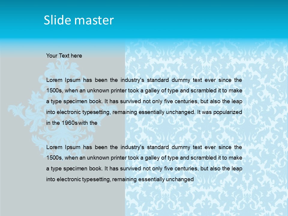 Textile Line Illustration PowerPoint Template