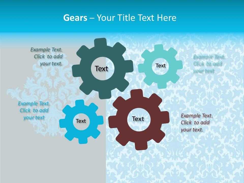 Textile Line Illustration PowerPoint Template