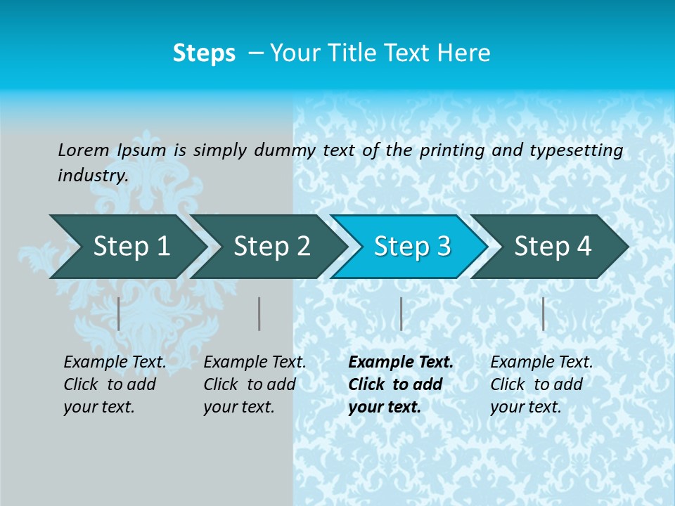 Textile Line Illustration PowerPoint Template