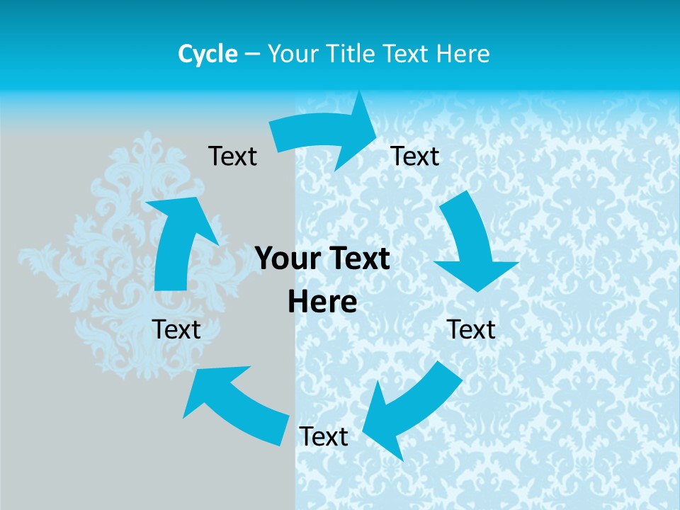 Textile Line Illustration PowerPoint Template