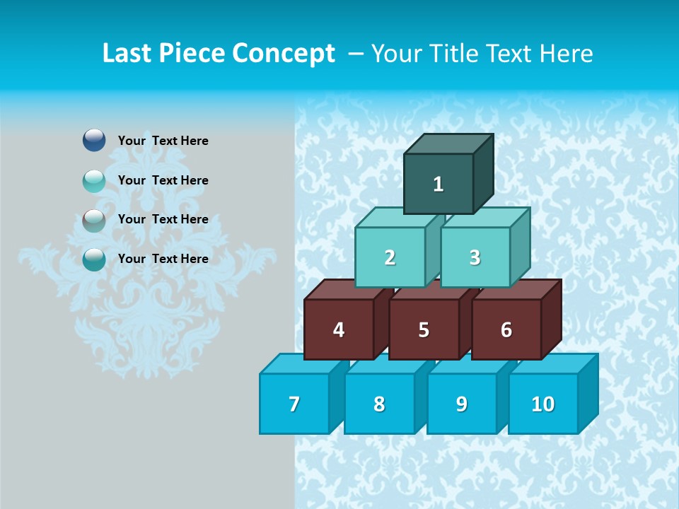 Textile Line Illustration PowerPoint Template