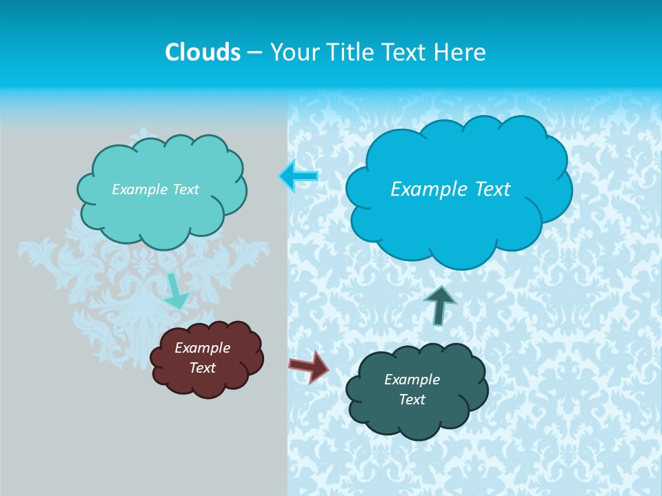 Textile Line Illustration PowerPoint Template