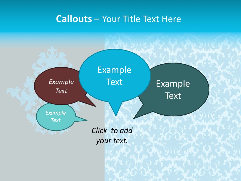 Textile Line Illustration PowerPoint Template