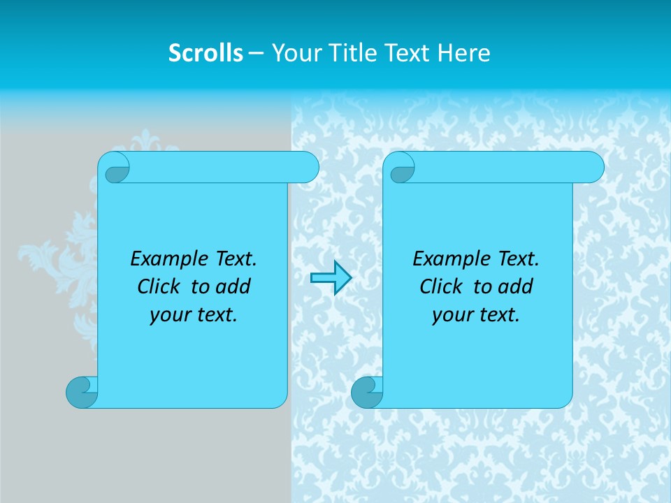 Textile Line Illustration PowerPoint Template