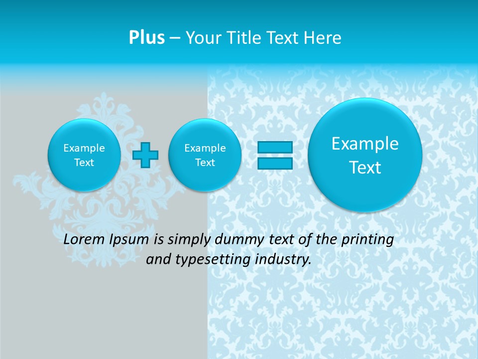 Textile Line Illustration PowerPoint Template