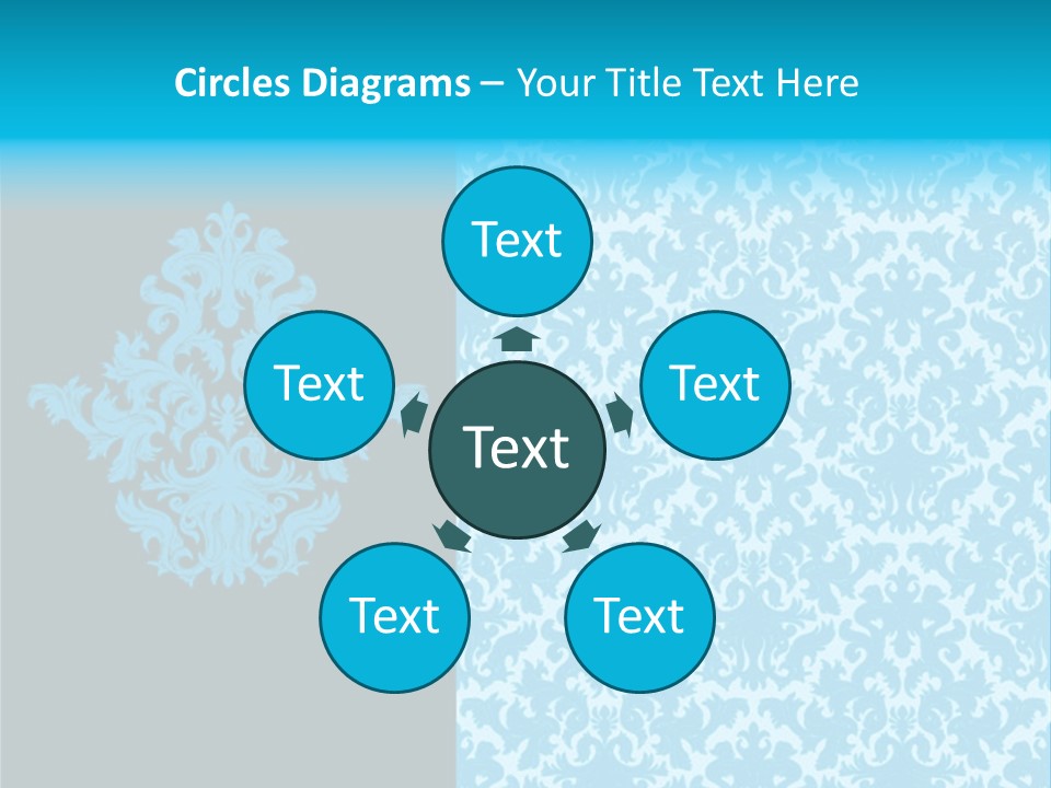 Textile Line Illustration PowerPoint Template