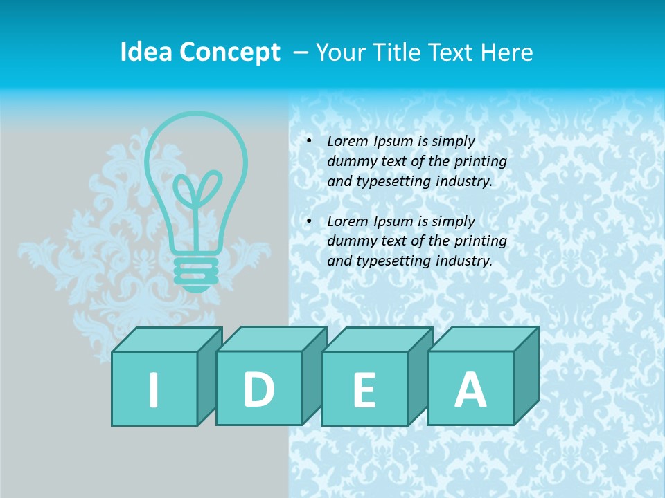 Textile Line Illustration PowerPoint Template