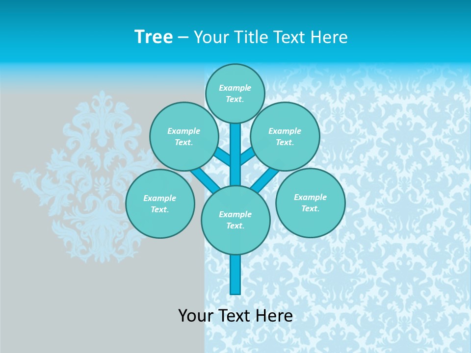 Textile Line Illustration PowerPoint Template